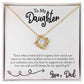 To My Daughter - Support You Always - Love Knot Necklace